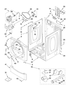 Part Location Diagram of W10325339 Whirlpool PANEL