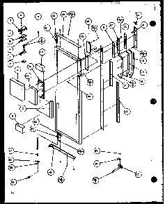 Refrigerator Door Diagram and Parts List for 36511W-P1121603WW  Amana Refrigerator