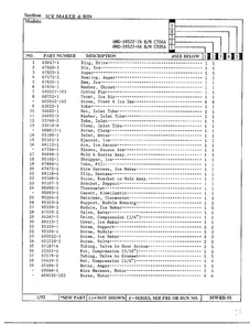 Ice Maker And Bin Page 2 Diagram and Parts List for 24522-7A  Admiral Refrigerator