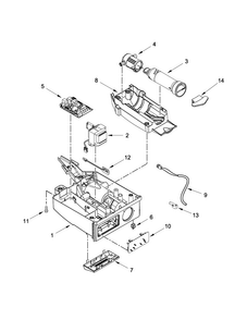 Control Panel Parts Diagram and Parts List for MIM1555ZRS0  Maytag Ice Maker