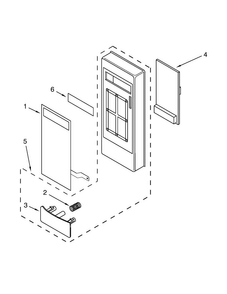 Microwave Control Panel Parts Diagram and Parts List for AMC2206BAB00  Amana Microwave