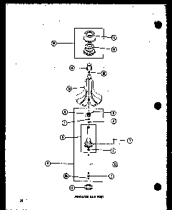 Section 6 Diagram and Parts List for TAA200 P75751-8W Amana Washer