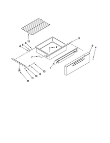 Drawer And Rack Parts Diagram and Parts List for MER8875WW0  Maytag Range