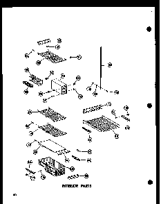 Interior Parts Diagram and Parts List for SRN22G-A-P60201-17WA  Amana Refrigerator