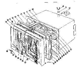 Oven Section Diagram and Parts List for 1019026400  Kenmore Range