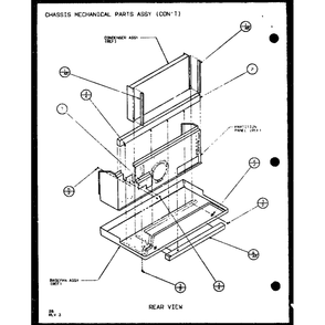 Chassis Mechanical Parts Assy 4 Diagram and Parts List for PTH12400ER P9872129R Amana Air Conditioner