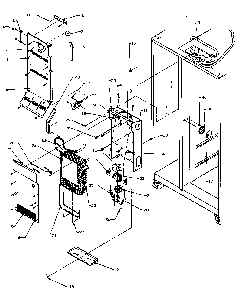 Evaporator & Air Handling Diagram and Parts List for SPD22NL-P1181306WL  Amana Refrigerator