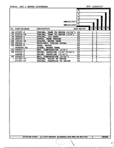 Ice And Water Dispenser Page 3 Diagram and Parts List for 321240  Admiral Refrigerator