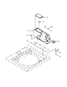 Meter Case Parts Diagram and Parts List for MVW18CSAWW0  Maytag Washer