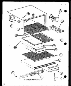 Interior Accessories (tm20m/p7859216w) (tm20m/p7859217w) Diagram and Parts List for TM18M-P7859213W  Amana Refrigerator