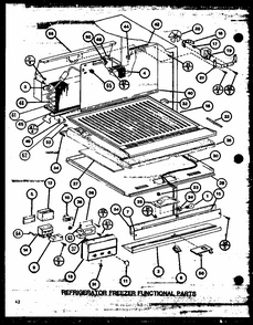 Refrigerator Freezer Functional Parts (tl22m/p7858515w) (tli22m/p7858525w) Diagram and Parts List for TLI22M-P7858524W  Amana Refrigerator