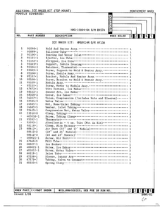 Ice Maker Page 2 Diagram and Parts List for 19804-0A  Admiral Refrigerator