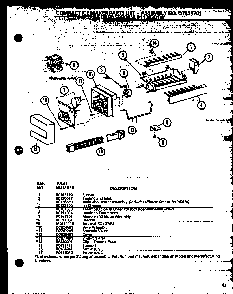 Compace Ice Maker Diagram and Parts List for SBD20MW-P1120201WW  Amana Refrigerator