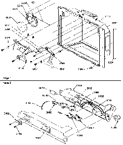Ice & Water Cavity And Electronic Bracket Assy Diagram and Parts List for SXD25S2E-P1190421WE  Amana Refrigerator