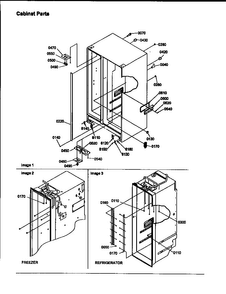 Cabinet Diagram and Parts List for SBD20S4E-P1190004WE  Amana Refrigerator