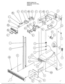 Parts List-refrigerator Controls And Cabinet Parts Diagram and Parts List for SZD27KP  Amana Refrigerator