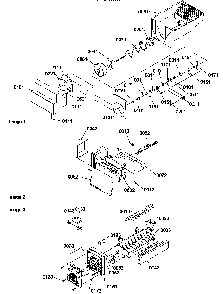 Ice Bucket Auger And Ice Maker Parts Diagram and Parts List for SRDE520TBW-P1312402WW  Amana Refrigerator