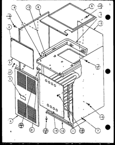 Diagram 1 Diagram and Parts List for GCI140B5A0 P9898208F Amana Furnace