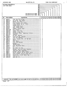 Fresh Food Compartment Page 3 Diagram and Parts List for 23973A  Admiral Refrigerator