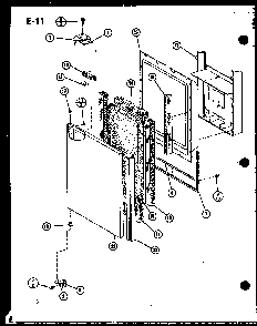 Upper Freezer Door Diagram and Parts List for SLDI25F-A-P76421-1WA  Amana Refrigerator
