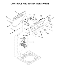 Part Location Diagram of W10694669 Whirlpool HARNS-WIRE