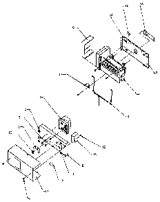 Ice Bucket And Ice Maker Diagram and Parts List for SZDE27N-P1162202W  Amana Refrigerator