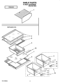 Part Location Diagram of WPW10258418 Whirlpool Refrigerator Holder