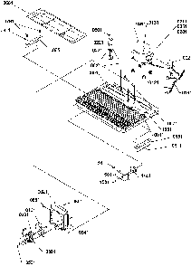 Machine Compartment Diagram and Parts List for SS25TE-P1194003WE  Amana Refrigerator