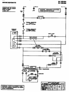 Wiring Schematic Diagram and Parts List for SA1430001  Amana Microwave
