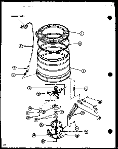 Section 17 Diagram and Parts List for LW2502L P1118409WL Amana Washer