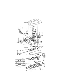 Hood/main Body/agitator Diagram and Parts List for U5437-900  Hoover Upright Vacuum