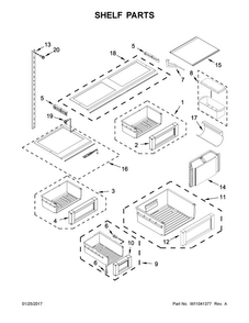 Part Location Diagram of W10529487 Whirlpool FRONT-PAN
