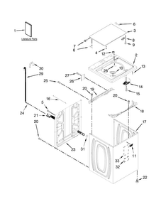 Part Location Diagram of W10783949 Whirlpool Quick start guide
