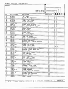 Freezer Compartment Page 2 Diagram and Parts List for 64143-0  Admiral Refrigerator