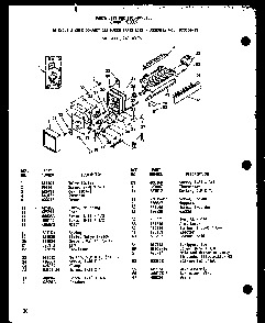 Section 14 Diagram and Parts List for SRI-22E-P74100-11W  Amana Refrigerator