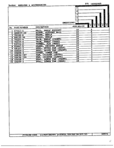 Shelves And Accessories Page 2 Diagram and Parts List for 301040  Admiral Refrigerator