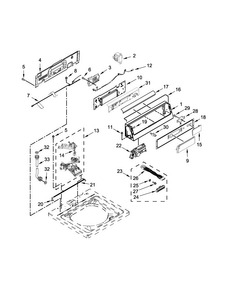 Part Location Diagram of W10860435 Whirlpool CNTRL-ELEC
