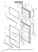 Part Location Diagram of 2316026W Whirlpool Freezer Door Includes,Item 23