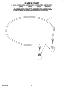 HEATER PARTS Diagram and Parts List for ADB2500AWB37  Amana Dishwasher