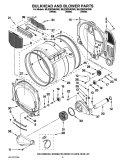 BULKHEAD AND BLOWER PARTS Diagram and Parts List for MLE20PNAGWO  Maytag Washer Dryer Combo