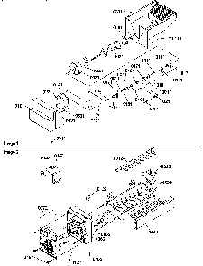 Ice Bucket Auger And Ice Maker Parts Diagram and Parts List for SBD20S4L-P1190007WL  Amana Refrigerator
