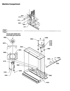 Machine Compartment Diagram and Parts List for TC18VW-P1315707WW  Amana Refrigerator