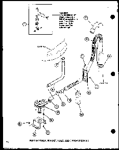 Section 14 Diagram and Parts List for LW1201 P1110510W W Amana Washer