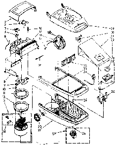 Vacuum Cleaner Parts Diagram and Parts List for 1162432681  Kenmore Filters & Accessories