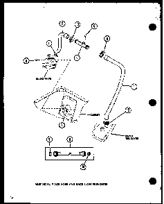 Section 3 Diagram and Parts List for LWD773 P1110501W W Amana Washer