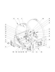 Upper Frame Parts Diagram and Parts List for MXS30PNATS  Maytag Washer