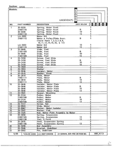 Base Page 2 Diagram and Parts List for 6742A  Norge Washer