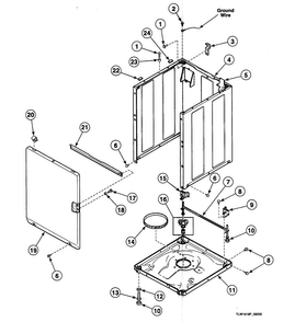 Part Location Diagram of 38335QP Maytag Panel