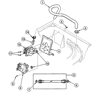 Valve Assy Diagram and Parts List for SWT121WA  Speed Queen Washer