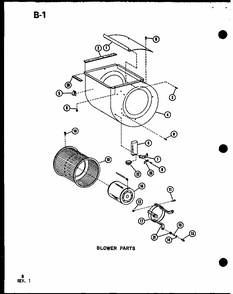 Part Location Diagram of D6723308 Whirlpool Blower wheel